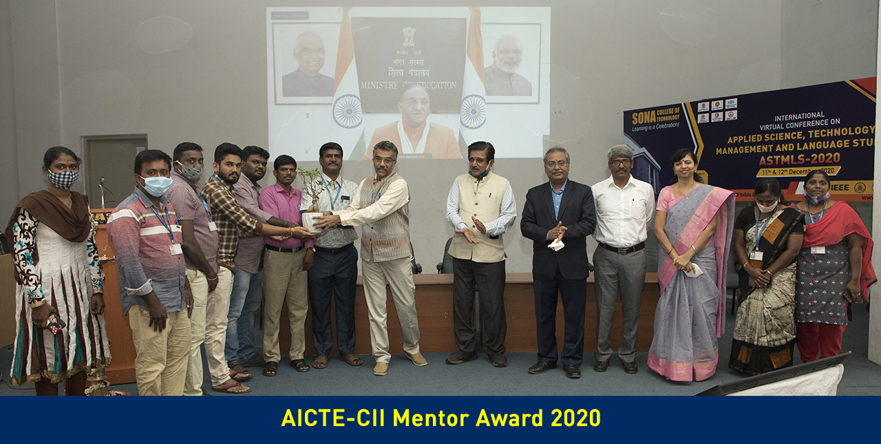 AICTE CIE Mentor Award 2020